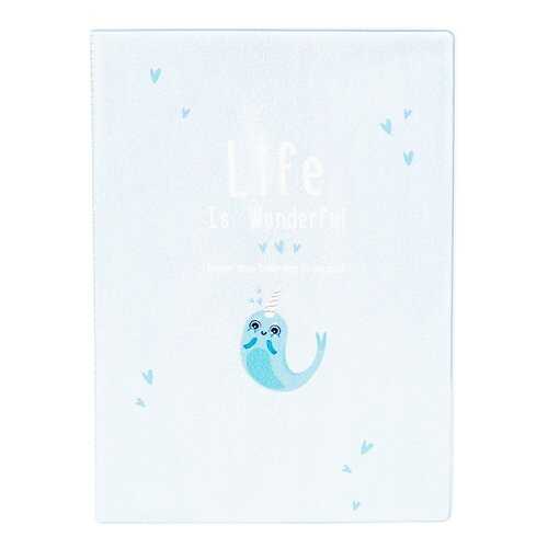 Обложка для автодокументов Kawaii Factory KW063 Life is unicorn-fish голубая в Канцлер