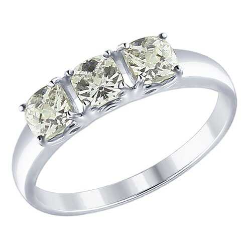 Кольцо женское SOKOLOV из серебра со Swarovski Zirconia 89010063 р.16.5 в Канцлер
