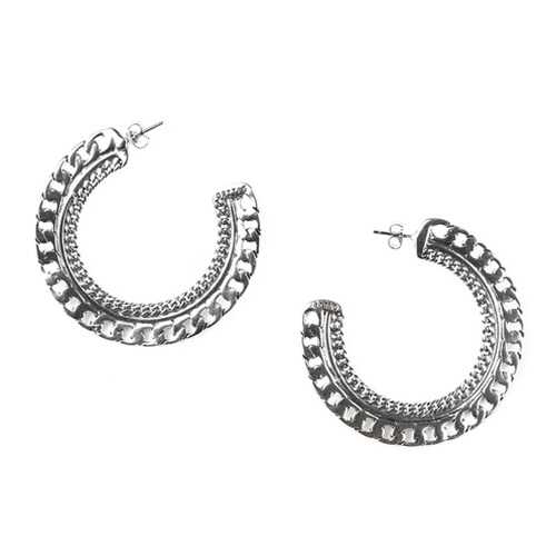 Серьги женские ORI TAO OT-12-29065 серебристые в Канцлер