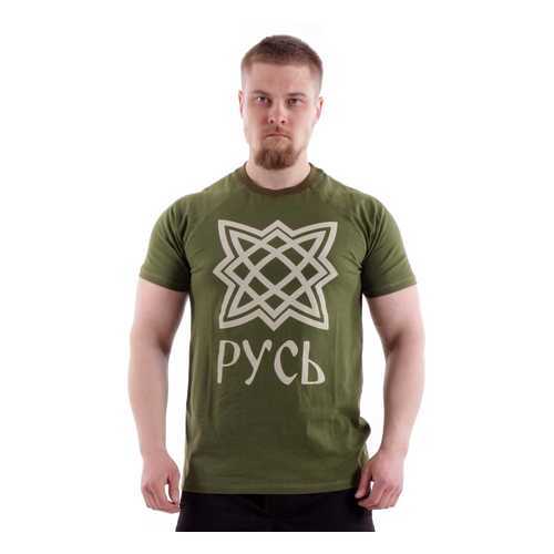 Футболка мужская Keotica м.576209 зеленая-белая 44 RU-46 RU в Канцлер
