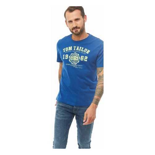 Футболка мужская TOM TAILOR 1008637-11305 синяя S в Канцлер