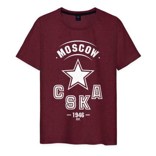 Футболка мужская ВсеМайки 1741187 бордовая XXS в Канцлер