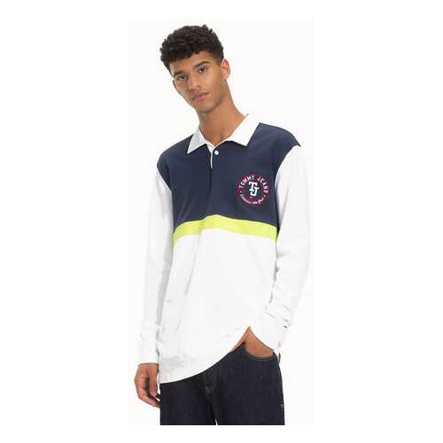 Поло мужское Tommy Jeans DM0DM05908 синее XL в Канцлер
