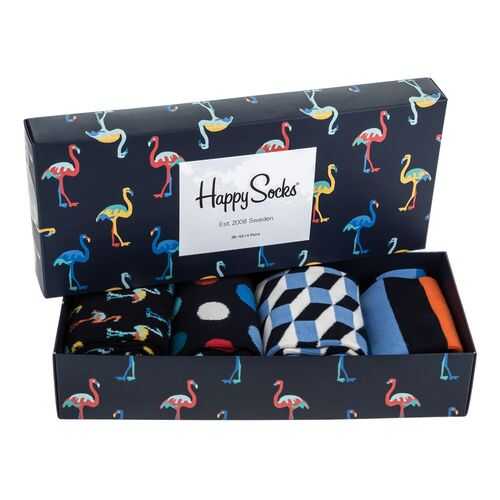 Набор носков мужских Happy Socks XNAV09 синих 41-46 EU в Канцлер