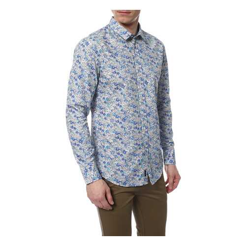 Рубашка мужская BIKKEMBERGS C1BK6010507W синяя XL в Канцлер