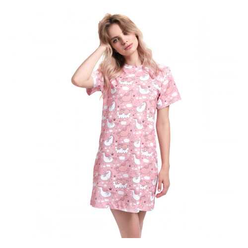 Ночная сорочка женская MARENGO TEXTILE Единороги розовая M в Канцлер