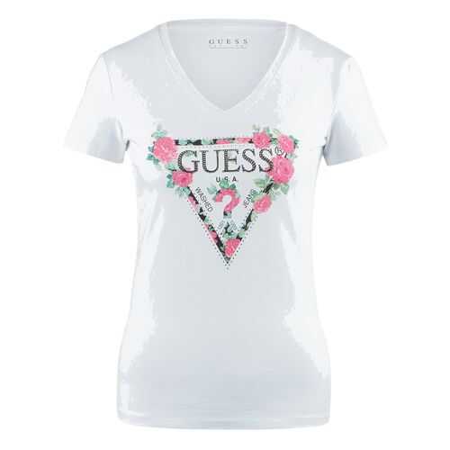 Футболка женская Guess W0YI85-J1300 белая S в Канцлер