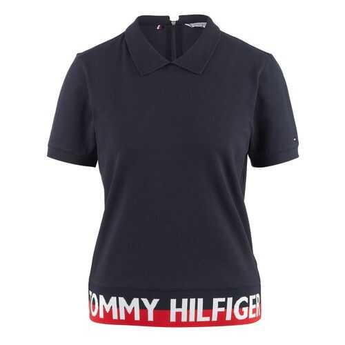 Поло женское Tommy Hilfiger WW0WW28005 синее XS в Канцлер