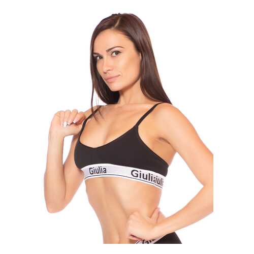 Топ женский Giulia COTTON BRALETT 01 черный S в Канцлер